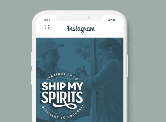 a post with the Ship My Spirits logo